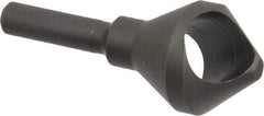 Weldon - 13/16" Head Diam, 1/4" Shank Diam, 82° High Speed Steel Countersink - Bright Finish, 2-1/16" OAL, Single End, Straight Shank, Right Hand Cut - Exact Tool & Supply