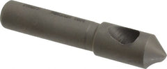 Weldon - 19/64" Head Diam, 1/4" Shank Diam, 82° High Speed Steel Countersink - Exact Tool & Supply