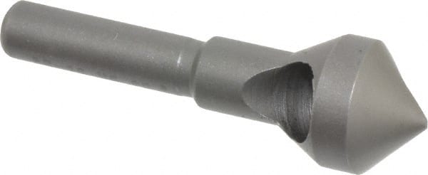 Weldon - 9/16" Head Diam, 1/4" Shank Diam, 90° High Speed Steel Countersink - Exact Tool & Supply
