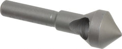 Weldon - 9/16" Head Diam, 1/4" Shank Diam, 90° High Speed Steel Countersink - Exact Tool & Supply