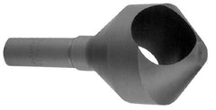 Weldon - 1-1/2" Head Diam, 1/2" Shank Diam, 90° High Speed Steel Countersink - Bright Finish, 3-1/2" OAL, Single End, Straight Shank, Right Hand Cut - Exact Tool & Supply