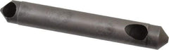 Weldon - 1/4" Shank Diam, 90° High Speed Steel Countersink - Bright Finish, 1-3/4" OAL, Double End, Straight Shank, Right Hand Cut - Exact Tool & Supply