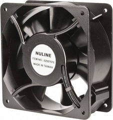 Value Collection - 230 Volts, AC, 260 CFM, Square Tube Axial Fan - 0.28 Amp Rating, 2,900 to 3,400 RPM, 6.3" High x 6.3" Wide x 2.44" Deep - Exact Tool & Supply