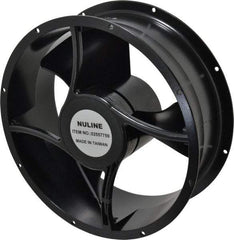 Value Collection - 230 Volts, AC, 550 CFM, Round Tube Axial Fan - 0.19 Amp Rating, 1,400 to 1,650 RPM, 10" High x 10" Wide x 3-1/2" Deep - Exact Tool & Supply