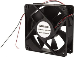 Value Collection - 24 Volts, DC, 130 CFM, Square Tube Axial Fan - 0.36 Amp Rating, 2,520 to 2,800 RPM, 4.7" High x 4.7" Wide x 1-1/2" Deep - Exact Tool & Supply
