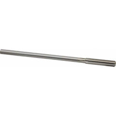 Made in USA - 0.3745" High Speed Steel 6 Flute Dowel Pin Chucking Reamer - Exact Tool & Supply