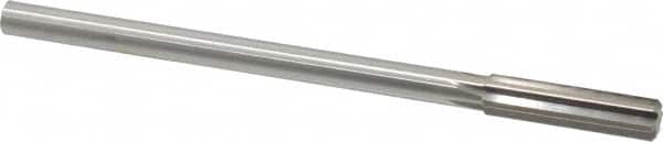 Made in USA - 0.437" High Speed Steel 6 Flute Dowel Pin Chucking Reamer - Exact Tool & Supply