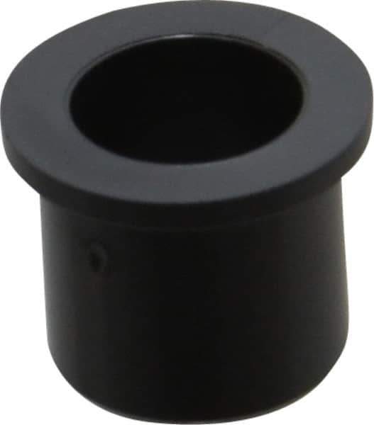 Igus - 3/8" Inside x 1/2" Outside Diam, Thermoplastic Sleeve Bearing - 5/8" Outside Diam, 1/16" Flange Thickness, 1/2" OAL - Exact Tool & Supply