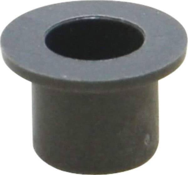Igus - 3/16" Inside x 1/4" Outside Diam, Thermoplastic Sleeve Bearing - 3/8" Outside Diam, 0.032" Flange Thickness, 1/4" OAL - Exact Tool & Supply