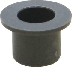 Igus - 3/16" Inside x 1/4" Outside Diam, Thermoplastic Sleeve Bearing - 3/8" Outside Diam, 0.032" Flange Thickness, 1/4" OAL - Exact Tool & Supply