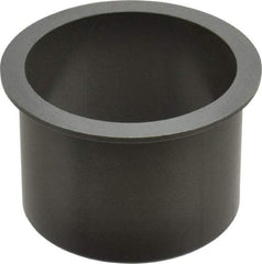 Igus - 2-1/2" Inside x 2-11/16" Outside Diam, Thermoplastic Sleeve Bearing - 3-1/8" Outside Diam, 0.093" Flange Thickness, 2" OAL - Exact Tool & Supply