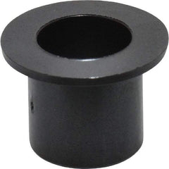 Igus - 3/8" Inside x 15/32" Outside Diam, Thermoplastic Sleeve Bearing - 11/16" Outside Diam, 0.046" Flange Thickness, 1/2" OAL - Exact Tool & Supply