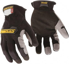 ironCLAD - Size S (7-8) Synthetic Leather Anti-Vibration/Impact Protection Work Gloves - For General Purpose, Uncoated, Slip-On Cuff, Full Fingered, Gray, Paired - Exact Tool & Supply