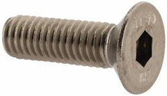 Value Collection - M6x1.00 Metric Coarse Hex Socket Drive, 90° Flat Screw - Grade 316 & Austenitic A4 Stainless Steel, Partially Threaded, 20mm OAL - Exact Tool & Supply