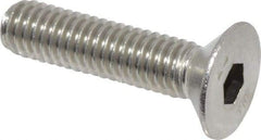 Value Collection - M6x1.00 Metric Coarse Hex Socket Drive, 90° Flat Screw - Grade 316 & Austenitic A4 Stainless Steel, Partially Threaded, 25mm OAL - Exact Tool & Supply