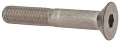 Value Collection - M8x1.25 Metric Coarse Hex Socket Drive, 90° Flat Screw - Grade 316 & Austenitic A4 Stainless Steel, Partially Threaded, 50mm OAL - Exact Tool & Supply
