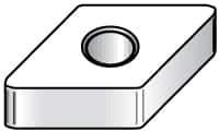 Kennametal - DNGA441 T0820 Grade KY1615 Ceramic Turning Insert - Uncoated, 55° Diamond, 1/2" Inscr Circle, 1/4" Thick, 1/64" Corner Radius - Exact Tool & Supply