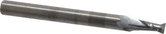 OSG - 9/64", 9/32" LOC, 3/16" Shank Diam, 2" OAL, 2 Flute, Solid Carbide Square End Mill - Single End, Uncoated, Spiral Flute, 30° Helix, Centercutting, Right Hand Cut, Right Hand Flute, Series 412 - Exact Tool & Supply