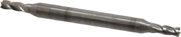 OSG - 5/64", 5/32" LOC, 1/8" Shank Diam, 1-1/2" OAL, 4 Flute, Solid Carbide Square End Mill - Double End, Uncoated, Spiral Flute, 30° Helix, Centercutting, Right Hand Cut, Right Hand Flute, Series 424 - Exact Tool & Supply