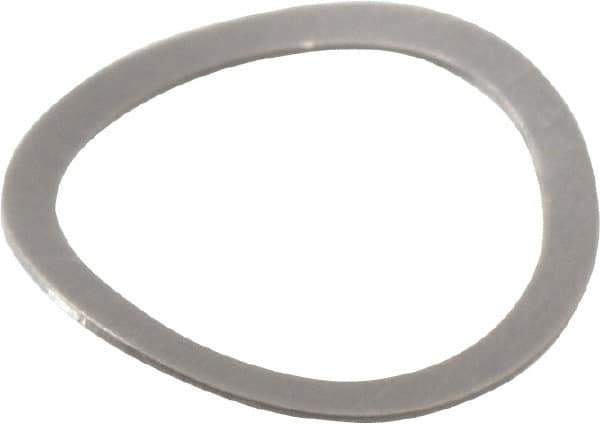 Gardner Spring - 0.194" ID x 0.242" OD, Grade 302 Stainless Steel Wave Disc Spring - 0.006" Thick, 0.03" Overall Height, 0.015" Deflection, 0.75 Lb at Deflection - Exact Tool & Supply