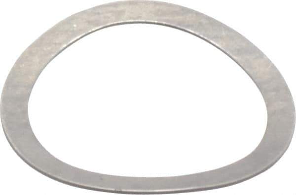 Gardner Spring - 0.243" ID x 0.305" OD, Grade 302 Stainless Steel Wave Disc Spring - 0.007" Thick, 0.03" Overall Height, 0.015" Deflection, 0.75 Lb at Deflection - Exact Tool & Supply