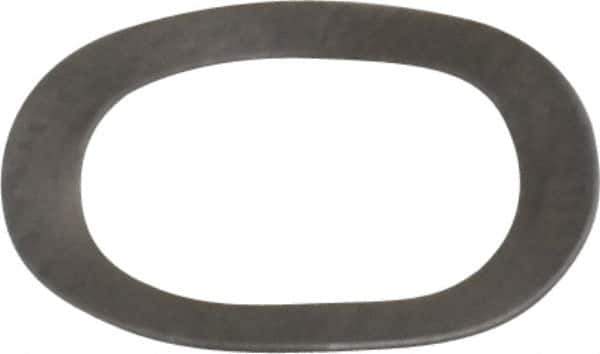 Gardner Spring - 0.265" ID x 0.367" OD, Grade 302 Stainless Steel Wave Disc Spring - 0.006" Thick, 0.03" Overall Height, 0.015" Deflection, 3 Lb at Deflection - Exact Tool & Supply