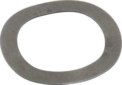 Gardner Spring - 0.35" ID x 0.492" OD, Grade 1074-1095 Steel Wave Disc Spring - 0.007" Thick, 0.035" Overall Height, 0.02" Deflection, 4 Lb at Deflection - Exact Tool & Supply