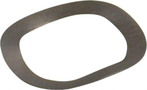 Gardner Spring - 0.35" ID x 0.492" OD, Grade 302 Stainless Steel Wave Disc Spring - 0.007" Thick, 0.035" Overall Height, 0.02" Deflection, 4 Lb at Deflection - Exact Tool & Supply