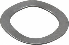 Gardner Spring - 0.44" ID x 0.618" OD, Grade 1074-1095 Steel Wave Disc Spring - 0.008" Thick, 0.04" Overall Height, 0.025" Deflection, 4 Lb at Deflection - Exact Tool & Supply