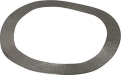 Gardner Spring - 0.65" ID x 0.855" OD, Grade 302 Stainless Steel Wave Disc Spring - 0.01" Thick, 0.06" Overall Height, 0.03" Deflection, 5.5 Lb at Deflection - Exact Tool & Supply