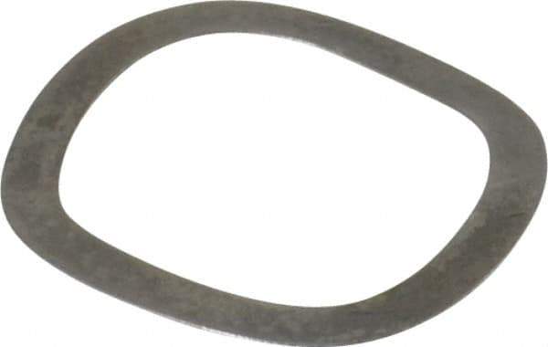 Gardner Spring - 0.719" ID x 0.925" OD, Grade 1074 Steel Wave Disc Spring - 0.01" Thick, 0.066" Overall Height, 0.033" Deflection, 7.5 Lb at Deflection - Exact Tool & Supply