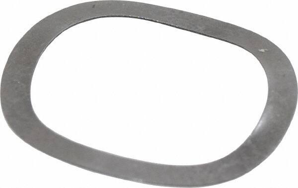 Gardner Spring - 0.839" ID x 1.08" OD, Grade 1074 Steel Wave Disc Spring - 0.012" Thick, 0.073" Overall Height, 0.036" Deflection, 10 Lb at Deflection - Exact Tool & Supply