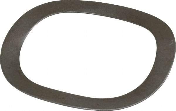 Gardner Spring - 1.051" ID x 1.351" OD, Grade 1074 Steel Wave Disc Spring - 0.015" Thick, 0.099" Overall Height, 0.049" Deflection, 18 Lb at Deflection - Exact Tool & Supply