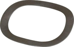 Gardner Spring - 1.051" ID x 1.351" OD, Grade 1074 Steel Wave Disc Spring - 0.015" Thick, 0.099" Overall Height, 0.049" Deflection, 18 Lb at Deflection - Exact Tool & Supply