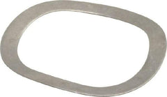 Gardner Spring - 1.201" ID x 1.543" OD, Grade 1074 Steel Wave Disc Spring - 0.02" Thick, 0.125" Overall Height, 0.062" Deflection, 31 Lb at Deflection - Exact Tool & Supply