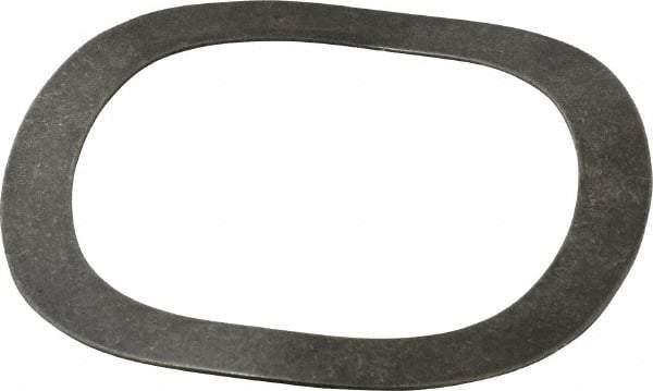 Gardner Spring - 3.047" ID x 3.917" OD, Grade 1074 Steel Wave Disc Spring - 0.042" Thick, 0.258" Overall Height, 0.128" Deflection, 120 Lb at Deflection - Exact Tool & Supply