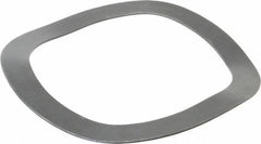 Gardner Spring - 5.12" ID x 6.55" OD, Grade 1074 Steel Wave Disc Spring - 0.061" Thick, 0.496" Overall Height, 0.174" Deflection - Exact Tool & Supply