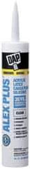 DAP - 10.1 oz Cartridge Clear Acrylic & Latex Caulk - -20 to 180°F Operating Temp, 30 min Tack Free Dry Time - Exact Tool & Supply