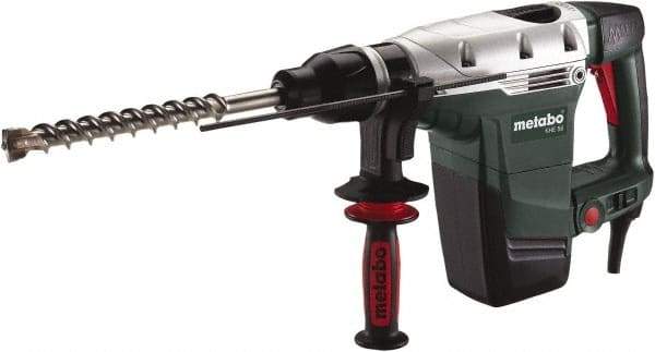 Metabo - 120 Volt 1-3/4" SDS Max Chuck Electric Hammer Drill - 0 to 2,840 BPM, 0 to 450 RPM, Reversible - Exact Tool & Supply