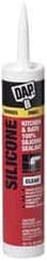 DAP - 10.1 oz Tube Clear RTV Silicone Joint Sealant - -40 to 400°F Operating Temp, 10 to 25 min Tack Free Dry Time, 24 hr Full Cure Time - Exact Tool & Supply