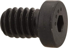 Made in USA - 1/4-20 UNC Hex Socket Drive, Low Socket Cap Screw - Grade 4037 Alloy Steel, Black Oxide Finish, Fully Threaded, 3/8" Length Under Head - Exact Tool & Supply