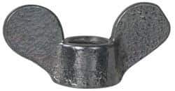 Value Collection - 5/16-18 UNC, Zinc Plated, Steel Standard Wing Nut - Grade 1015-1025, 1-1/4" Wing Span, 0.656" Wing Span, 15/32" Base Diam - Exact Tool & Supply