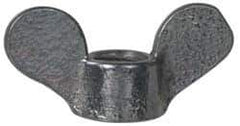 Value Collection - 5/16-18 UNC, Zinc Plated, Steel Standard Wing Nut - Grade 1015-1025, 1-1/4" Wing Span, 0.656" Wing Span, 15/32" Base Diam - Exact Tool & Supply