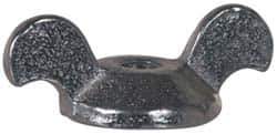 Value Collection - 5/16-18 UNC, Zinc Plated, Steel Standard Wing Nut - Grade 1015-1025, 1-1/2" Wing Span, 9/16" Wing Span, 7/8" Base Diam - Exact Tool & Supply