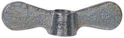 Value Collection - 3/8-16 UNC, Zinc Plated, Steel Standard Wing Nut - Grade 1015-1025, 2-1/2" Wing Span, 0.69" Wing Span, 9/16" Base Diam - Exact Tool & Supply