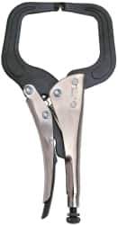 Proto - 11" OAL C-Clamp Locking Pliers - 15/32" Jaw Width, 3-45/64" Jaw Depth, Steel Handle - Exact Tool & Supply