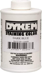 Dykem - 8 Ounce Dark Blue Staining Color - Brush in Cap Container - Exact Tool & Supply