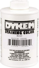 Dykem - 8 Ounce Red Staining Color - Brush in Cap Container - Exact Tool & Supply