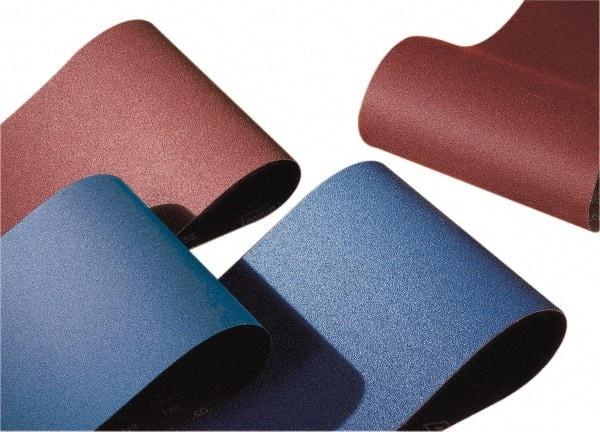 Norton - 37" Wide x 60" OAL, 150 Grit, Zirconia Alumina Abrasive Belt - Zirconia Alumina, Very Fine, Coated, X Weighted Cloth Backing, Wet/Dry, Series R823 - Exact Tool & Supply