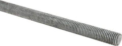 Made in USA - 3/4-10 UNC (Coarse), 6' Long, Low Carbon Steel Threaded Rod - Hot-Dipped Galvanized Finish, Right Hand Thread - Exact Tool & Supply